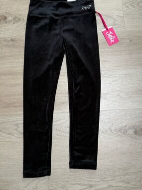 Justice Black Girls' Velour Leggings